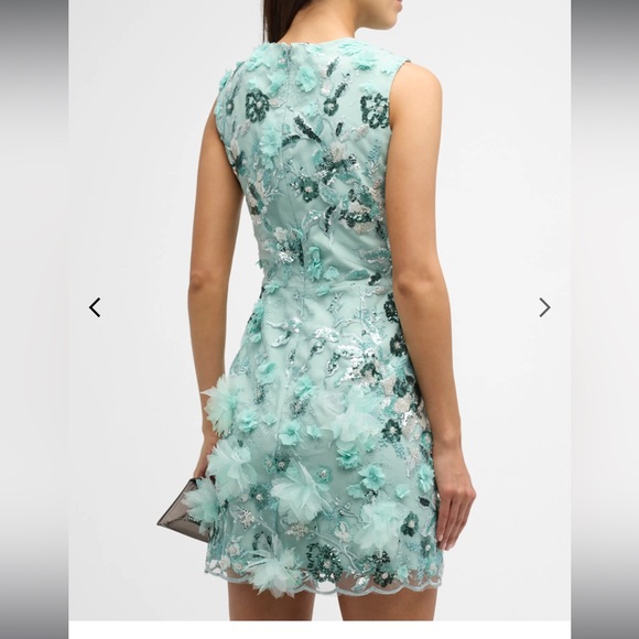 Helsi 3D Sheath Dress in Sage - Picture 2 of 11